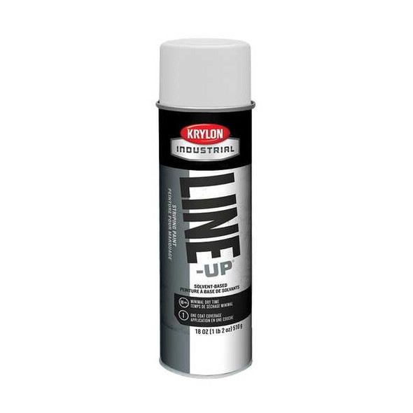 Pavement Striping Paint, 18 oz., Highway White, Solvent -Based