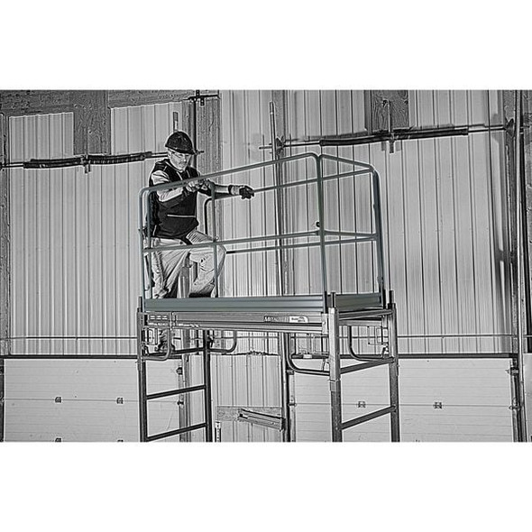 Metaltech Guardrail Scaffold, Steel, 1,500 lb Load Capacity I-BMSGRJP