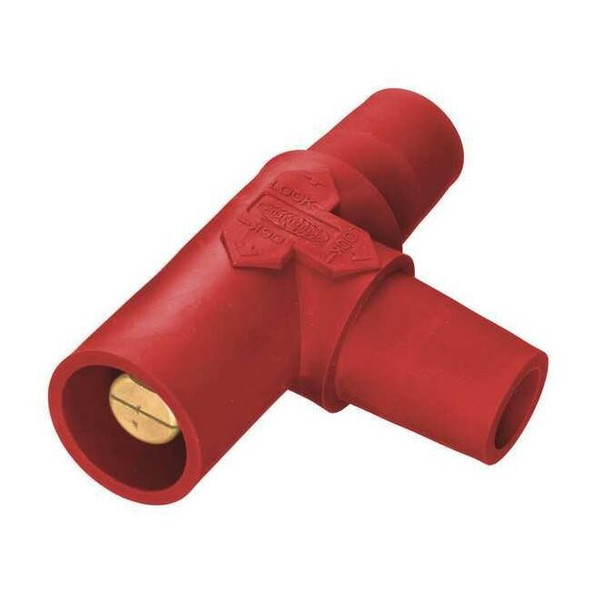 Hubbell Wiring Device-Kellems Tapping Tee,Red,Female-Female-Male HBLTR