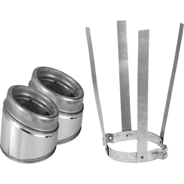 SELKIRK Sure-Temp 15 Degree 6 In. Stainless Steel Insulated Elbow Kit 206206