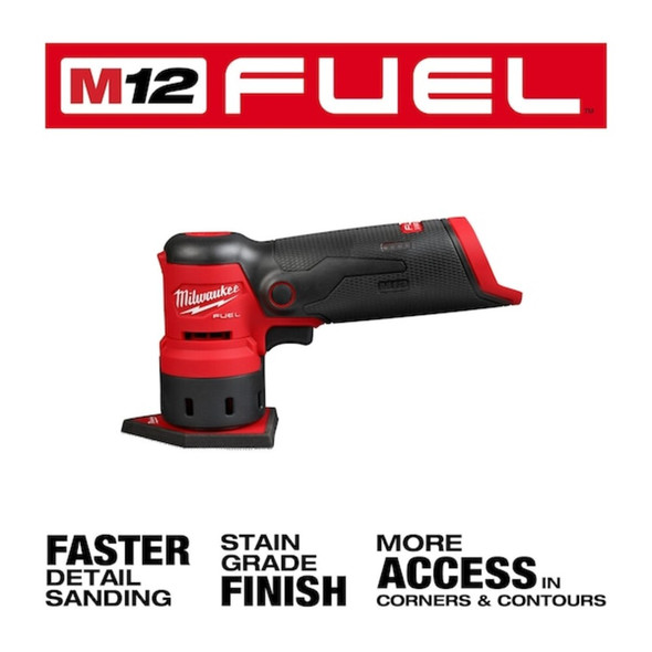 Milwaukee Tool M12 FUEL Orbital Detail Sander (Tool Only) 2531-20