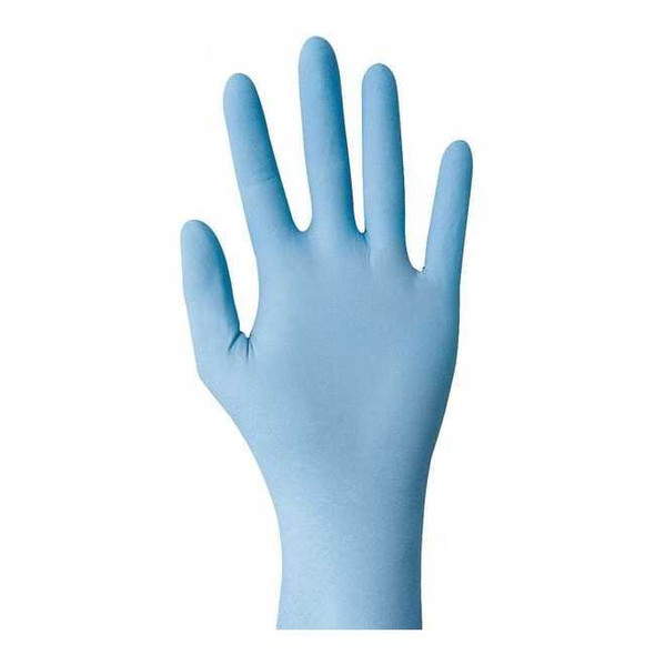 Disposable Gloves, Nitrile, 4 mil, Powder-Free, (AQL)1.5, Blue, 90 PK 2XL