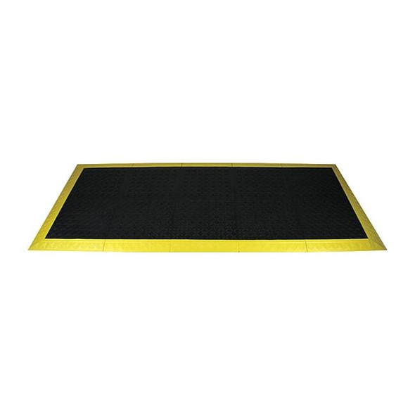 Interlocking Antifatigue Mat Kit, Vinyl, 3 ft W x 8 ft L, 1 in Thick