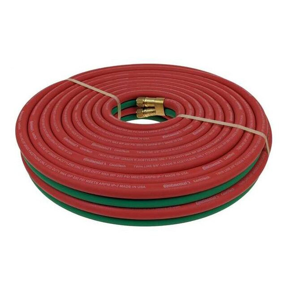 Continental Twin Line Welding Hose,3/8",50 ft. TWR-06-050BB