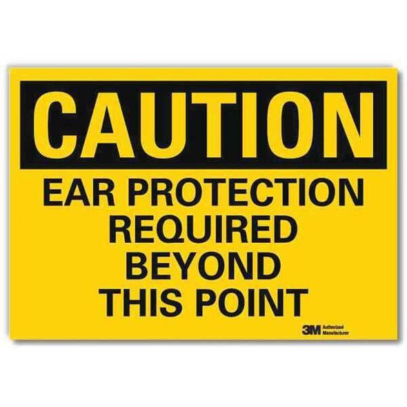 Lyle Safety Sign,Ear Protection Beyond,14in.W U4-1241-RD_14X10