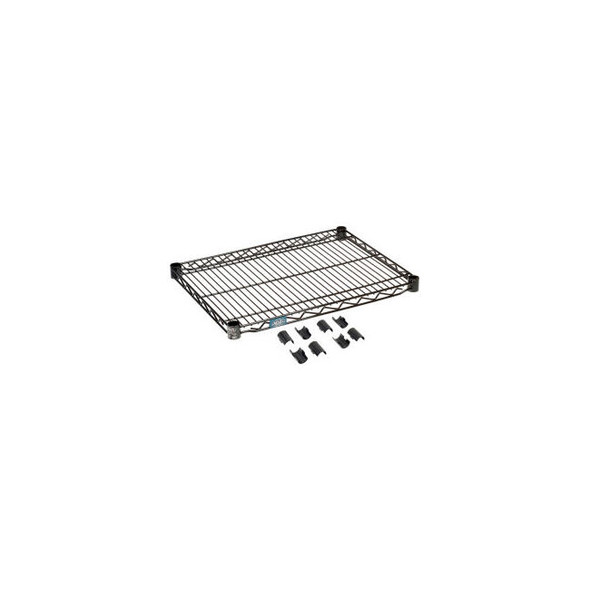 Nexel S1824B Black Epoxy Wire Shelf 24""W x 18""D
