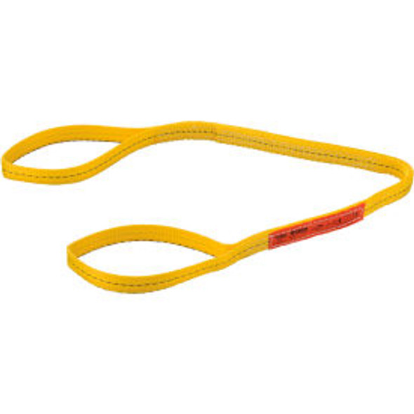 Global Industrial Poly Web Sling Light Duty Eye&Eye 4 Ft L x 1 In W-1600/1280/32