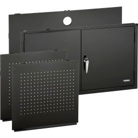 Global Industrial Steel Back/Sides And Double Door Kit - Black