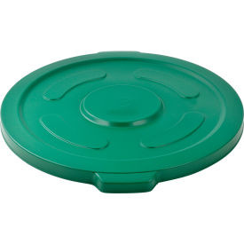 Global Industrial Plastic Trash Can Lid - 55 Gallon Green