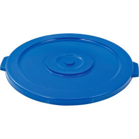 Global Industrial Plastic Trash Can Lid - 44 Gallon Blue