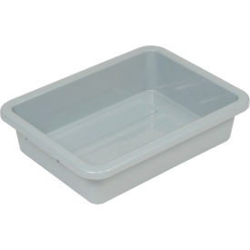 Global Industrial Plastic Nesting Tote Box 20-1/4""L x 15-1/4""W x 5""H Gray
