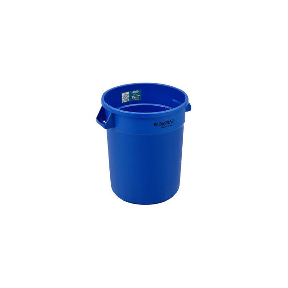 Global Industrial Plastic Trash Can - 20 Gallon Blue
