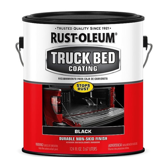 Rust-Oleum Truck Bed Coating,Black,Water Base,1 gal 342669