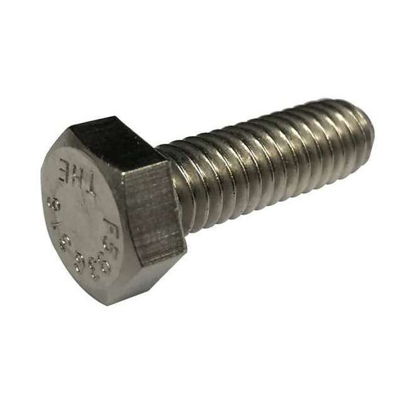 #8-32 x 1-1/4 in Hex Hex Machine Screw, Plain 18-8 Stainless Steel, 100 PK