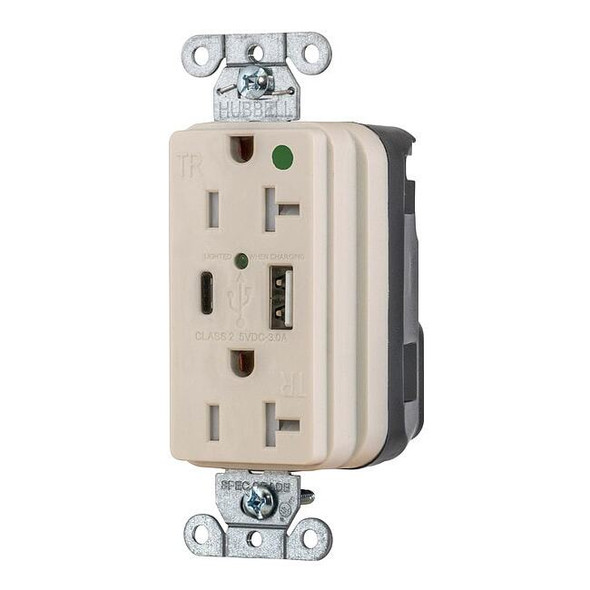 Hubbell USB Receptacles SNAP8300UACLA SNAP8300UACLA