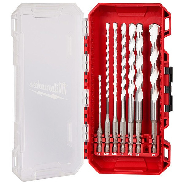 7 pc. SHOCKWAVE Impact Duty Carbide Multi-Material Drill Bit Set
