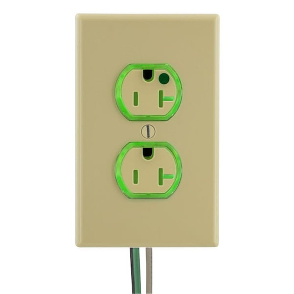 Hubbell Snpcnct Recp,Ivory,20 A,2P3W,ModWrng,1PK SNAP8300ILTR