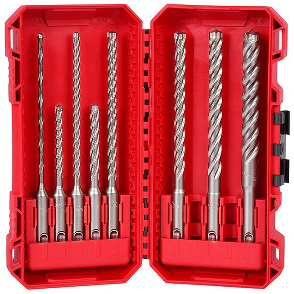 8 pc. 4-Cutter MX4 SDS-Plus Rotary Hammer Drill Bit Set
