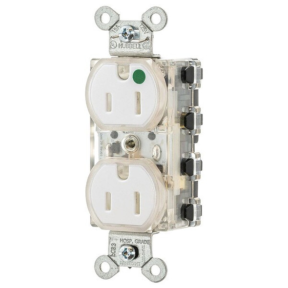 Hubbell Snapconnect receptacle SNAP8200WLTR