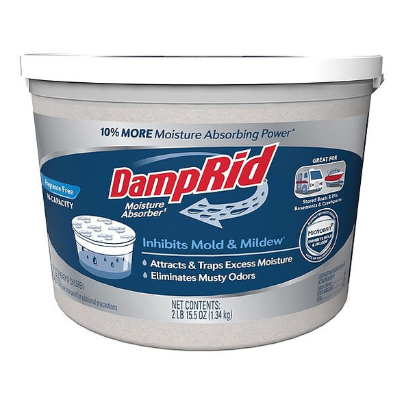 Damprid Moisture Absorber,Tub,8 11/16" L FG50FFESB Damprid Moisture Absorber,Tub,8 11/16" L FG50FFESB