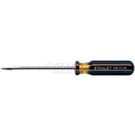 Stanley 66-168-A 100 Plus Standard Slotted Tip Screwdriver 3/8"" x 8""