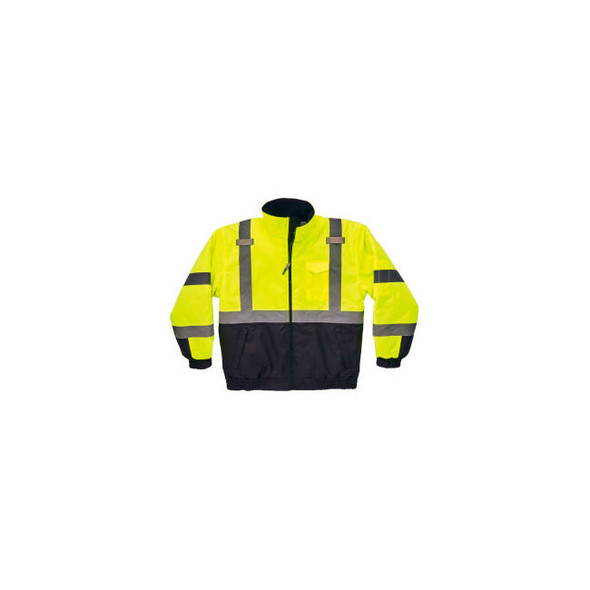 ErgodyneGloWear 8377 Type R Class 3 Quilted Bomber Jacket Lime L 25624