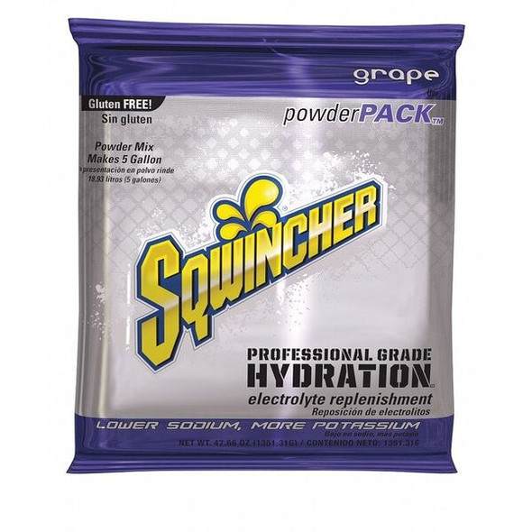 Sqwincher Sports Drink Mix Powder 47.66 oz., Grape 159016406