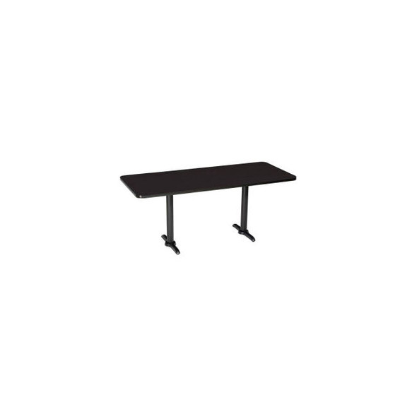 Interion Bar Height Breakroom Table 72""L x 36""H x 30""W Black