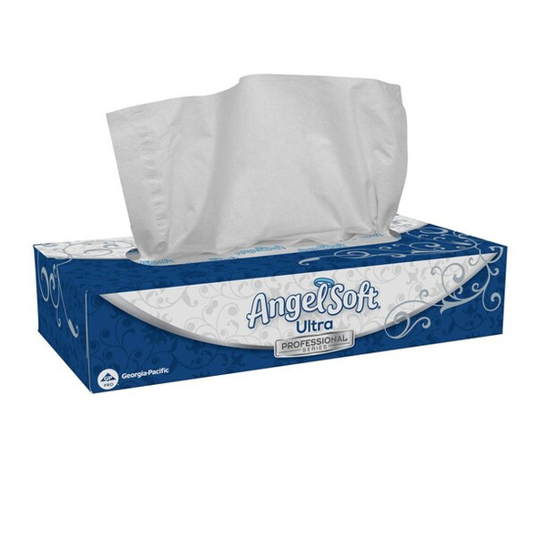 Georgia-Pacific ANGEL SOFT 2 Ply Facial Tissue, 126 Sheets, 30 PK 49590
