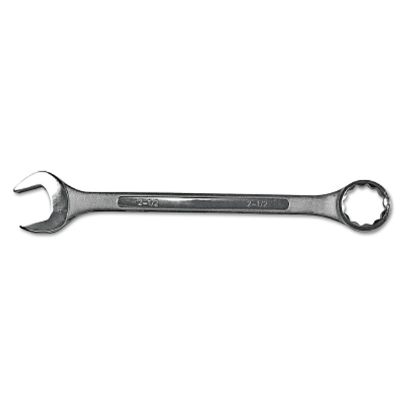 Combination Wrench, 5/8 in Opening, 8-7/8 in OAL, 12-Point, Nickel Chrome Plated Finish