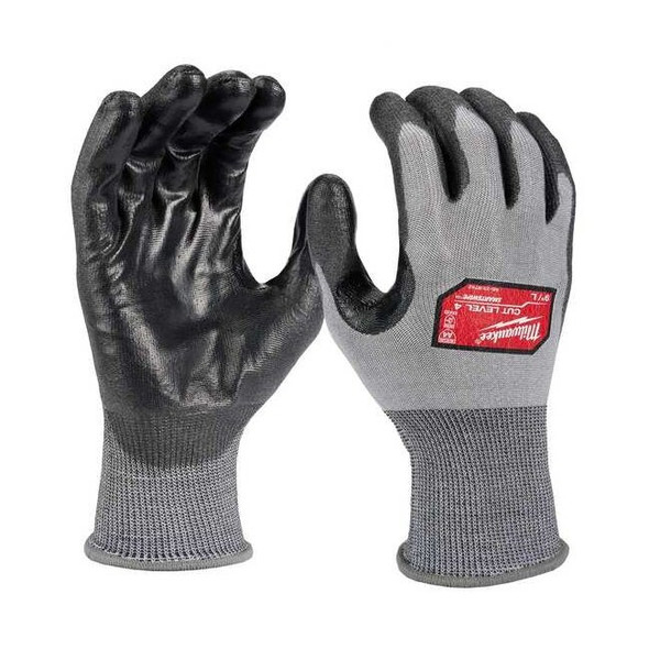 Cut-Resistant Coated Gloves, Cut Level A4 ,Dipped ,Polyurethane ,Smooth ,XL