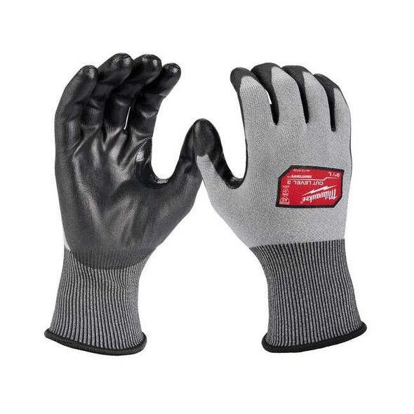 Cut-Resistant Coated Gloves, Cut Level A3 ,Dipped ,Polyurethane ,Smooth ,S 1 PR