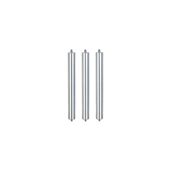 Global Industrial 15"" Replacement Roller 1.9"" Dia. Galvanized Steel Pack of 3