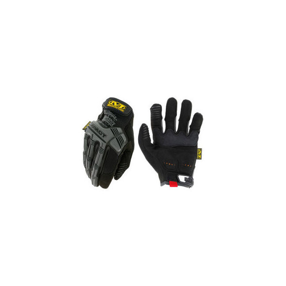 Mechanix Wear M-Pact Gloves Synthetic Leather/D30 Palm Padding Black/Gray XL