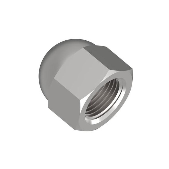 Low Crown Cap Nut, 3/4"-16, 18-8 Stainless Steel, Plain, 1-5/32 in H