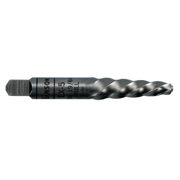 Spiral Flute Screw Extractors - 534/524 Series, 7/64 in, Carded