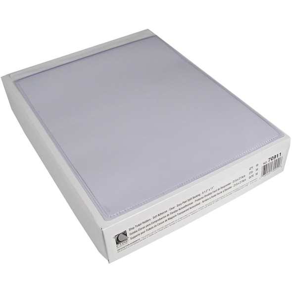 C-Line Products Shop Ticket Holder,Clear,11 7/32" H,PK50 70911