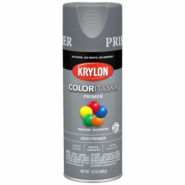 Colormaxx Spray Paint Primer,Gray,12 oz K05582007
