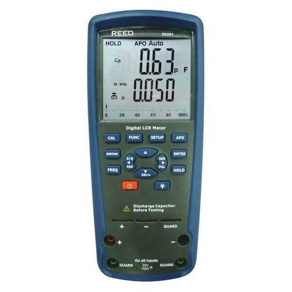 Reed Instruments Passive Component LCR Meter,100,10,1kHz R5001 Reed Instruments Passive Component LCR Meter,100,10,1kHz R5001