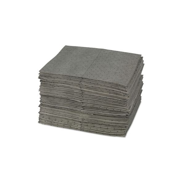 MAXX® Enhanced General Purpose Absorbent, Absorbs 25 gal, 15 in W x 19 in L, Medium Weight, Perforated, 1-Ply, Pad