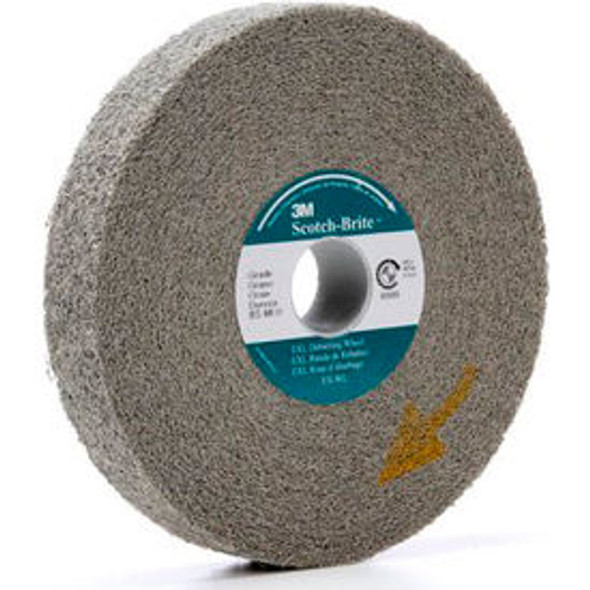 3M Scotch-Brite EXL Deburring Wheel 6"" x 1"" x 1"" Silicon Carbide 8S MED