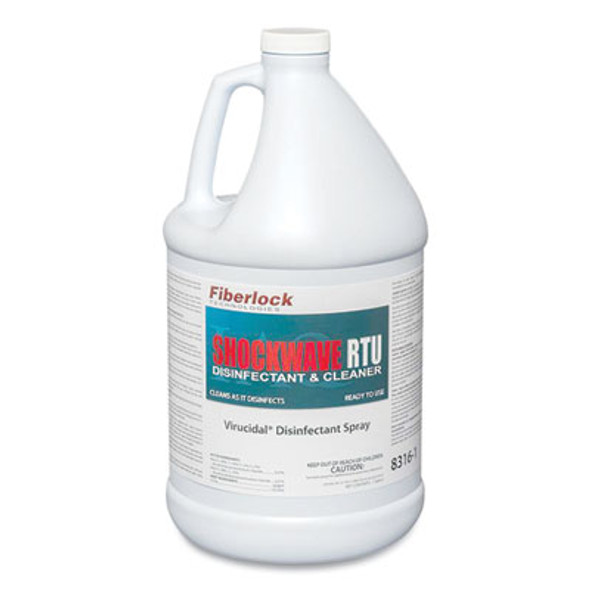 Fiberlock Technologies Shockwave Rtu Disinfectant Spray, 1 Gal Bottle 8316-1