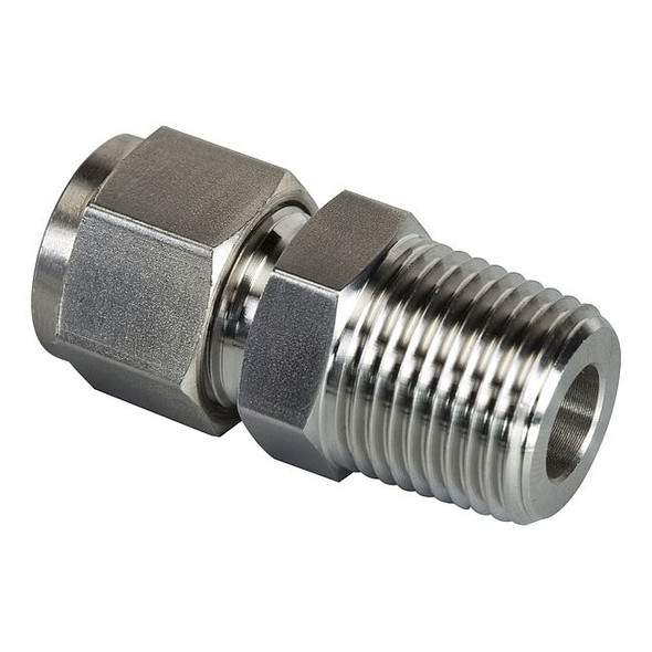 Compression Fitting Adapter, 1/2 in OD x 1/2 in Pipe Fitting Size