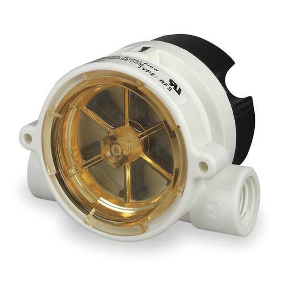 Gems Sensors 1/2" FNPT SPDT Liquid Flow Switch 24VDC 1.5 to 20 gpm RFS, 155485