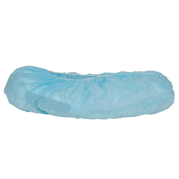 Disposable Shoe Covers, Polypropylene, Blue, Slip Resistant Sole: Yes ,One Size Fits All