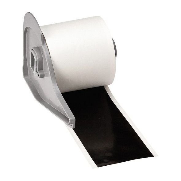 Brady ContinuousLabelStock, Black, Gloss, 2inW M7C-2000-595-BK