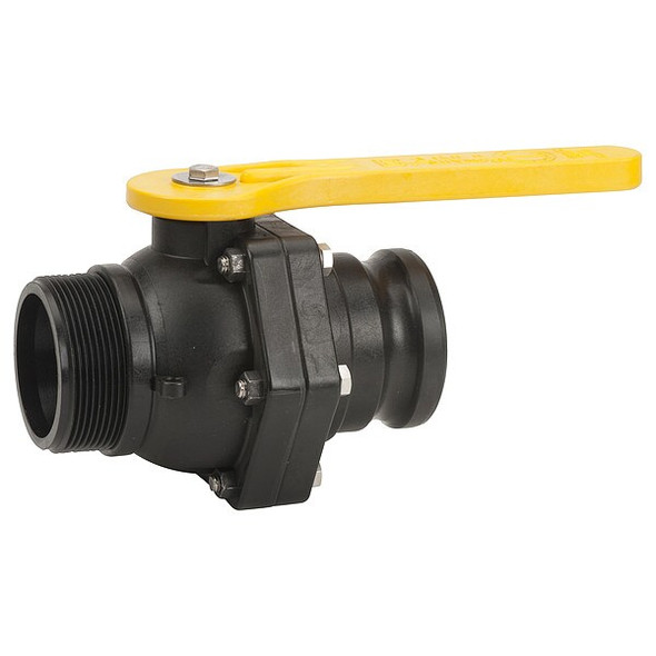 Banjo Manual 2-Way Ball Valve,NPT,Polypro VSFMT300