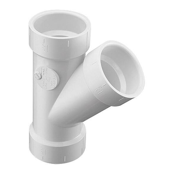 Manufacturer Varies Wye, Schedule DWV, 6 in Pipe Size,Socket P600-060