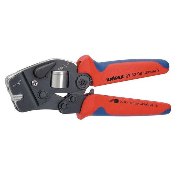 Knipex Crimper,28 to 5 AWG,7-1/2" L 97 53 09 Knipex Crimper,28 to 5 AWG,7-1/2" L 97 53 09