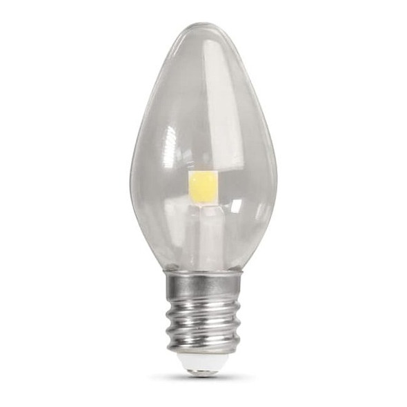 Feit Electric LED,0.35 W,C7,Candelabra Screw (E12),PK4 BP4C7/827/LED/4